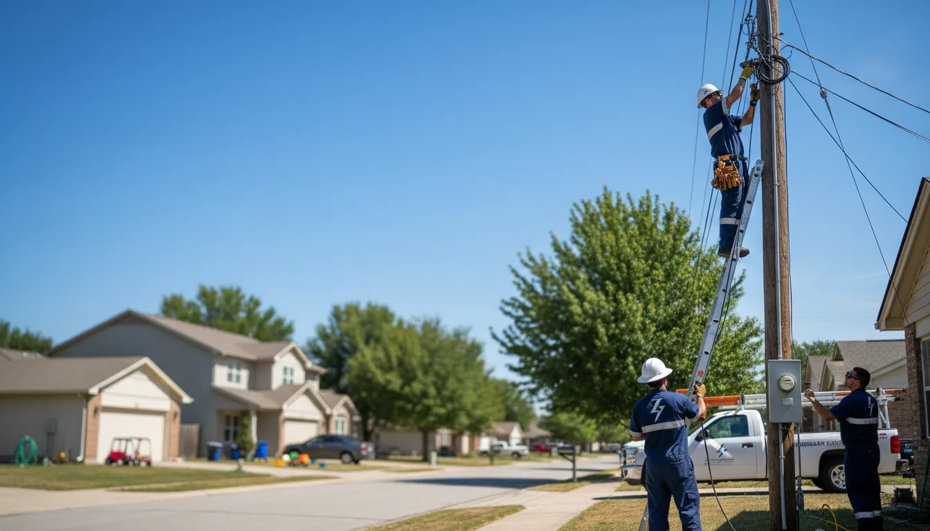 Residential electrician providing installation services in Luck, WI